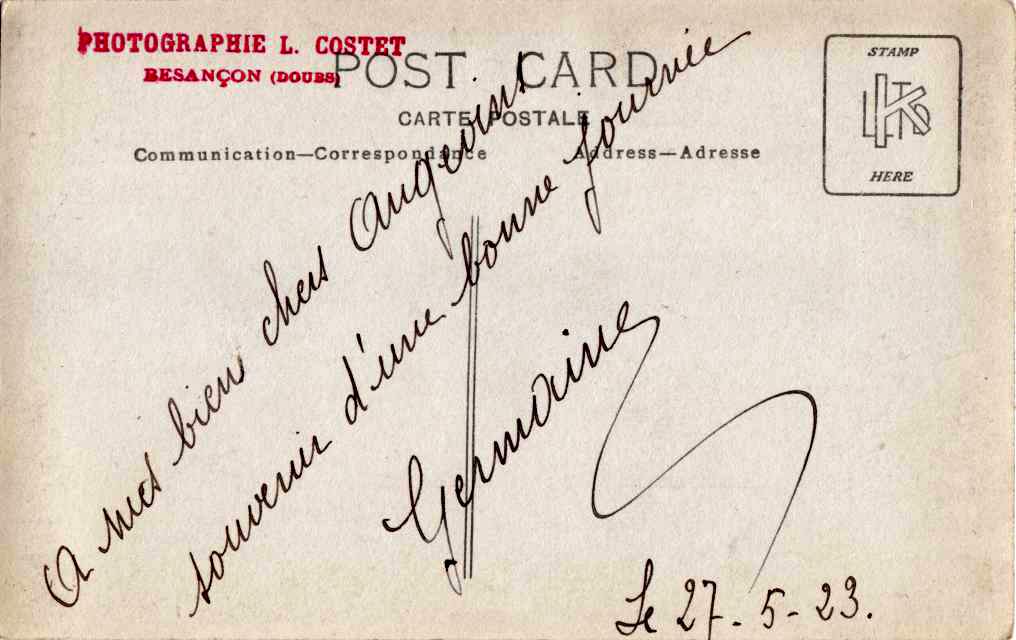 Souvenir d'une bonne journée - Le 27-5-1923